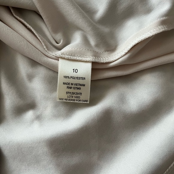 Emma & Michele sleeveless blouson dress White with confetti black squares Easter - Picture 9 of 11